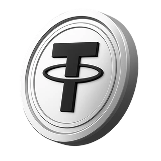 Tether USDT-cryptomunt binnen een rubriek over het opbouwen van vertrouwen bij investeerders